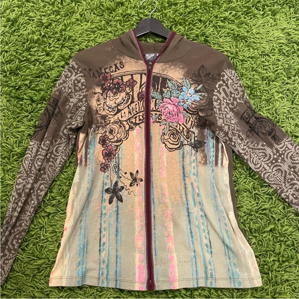 vanilla sugar vintage / y2k zip up jacket top